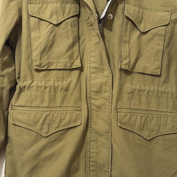 Rag & Bone M65 Field Cotton Utility Full Zip Hooded Jacket Moss Green NWT XXS - Picture 13 of 14